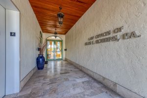 Entryway to Office Building Personal Injury Law Firm in Boca Raton